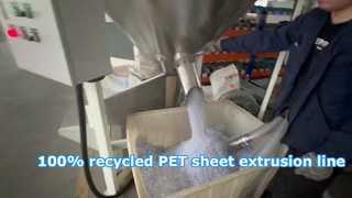 Ekstrusi lembaran PET 100% bahan daur ulang