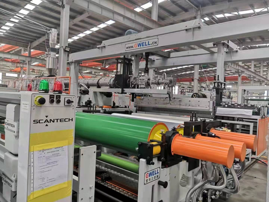 Beli Mesin Kalender Vertikal 3 Tiga Gulungan Untuk Membuat Lembaran Plastik 11KW online manufacture