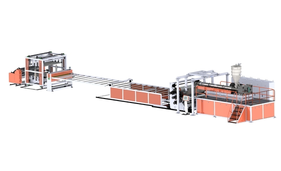 Beli Mesin Pembuat Lembaran Pvc Lembut Transparan 0.4mm Pvc Single Screw Extruder online manufacture