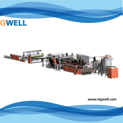 Beli 8mm tebal PMMA ABS Sheet Extrusion Line Mesin Ekstrusi Papan Sekrup Tunggal online manufacture