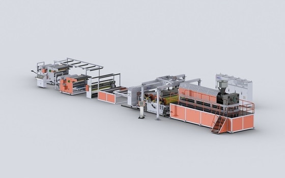 Beli Tiga Lapisan TPU Single Screw Extruder Cast Film Membuat Mesin online manufacture