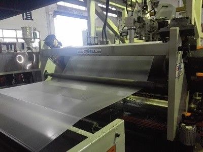 Beli TPU Cast Film Extrusion Line dengan 500kg/H Output 1000-2000mm Lebar dan desain sekrup tunggal untuk produksi film TPU berkualitas tinggi online manufacture