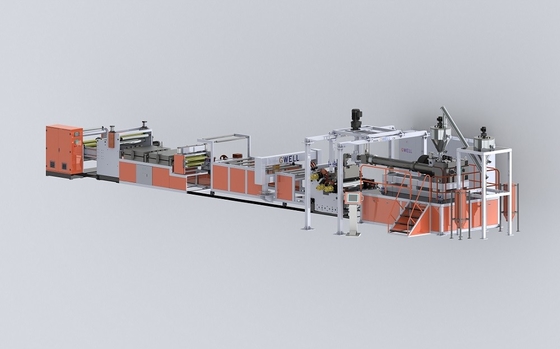 Beli Twin Screw PET Plastic Sheet Extruder Line Making Machine, torsi tinggi kapasitas tinggi online manufacture