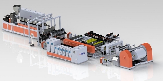 Beli Tiga Lapisan Cast Stretch Film Extrusion Line Mesin pembuatan kertas batu online manufacture