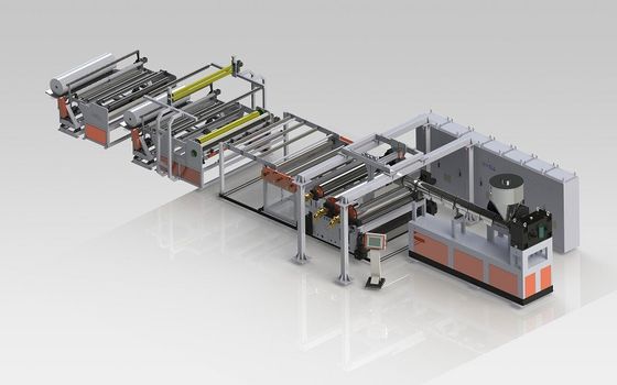 Beli PVB Building Automobile Glass Cast Film Extrusion Line 2000 - 3500mm online manufacture