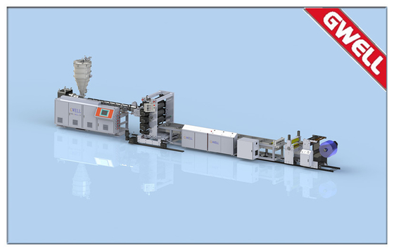 Beli Transparan PVC Soft Curtain Sheet Extrusion Line Pengekstrusi Sekrup Tunggal online manufacture