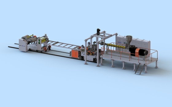 Beli 300-1200kg/h Pet Thermoforming Sheet Line Produksi Desain Sekrup Kembar Tanpa Kristalisasi Efisiensi Energi Tinggi Dalam Sistem Pemanasan online manufacture