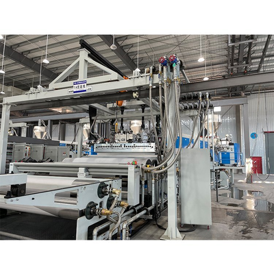 Beli EVA POE EPE Solar Module Encapsulate Film Extrusion Line Dengan 2600mm Lebar 0.3-1mm Ketebalan Dan 18m/Min Kecepatan Linear Untuk Encapsulation PV Module online manufacture