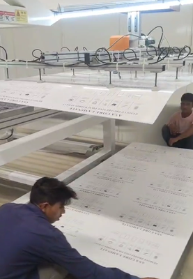 membeli Garis Ekstrusi Lembaran Dekoratif PETG dengan Kapasitas Output 850kg/H, Rentang Ketebalan 4*8 kaki*1mm dan Struktur ABA online manufacture