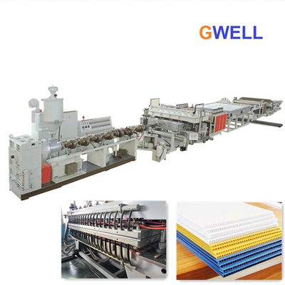 Beli Mesin Pembuat Papan Berongga PE PE Polycarbonate Sheet Manufacturing Machine Plant Hollow Profile Extrusion online manufacture