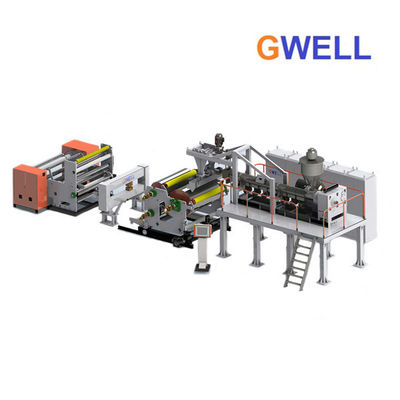 Beli Pelat Surya PVDF Kembali polivinilidena fluorida Cast Film Extruder 140kg h online manufacture