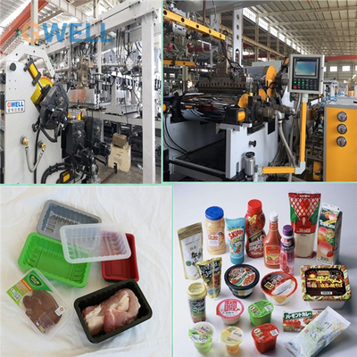 Beli Mesin lembaran kemasan makanan Tiga lapisan PP PS PET lembaran Co-ekstrusi mesin 800 - 1600mm Lebar 300-1500kg / jam kapasitas online manufacture