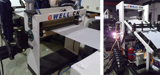 800 - 1500mm Lebar PETG lembaran Ekstrusi Line Pintu Panel Mesin Membuat