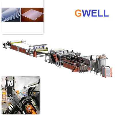 PMMA Sheet Extrusion Line Mesin Produksi Lembaran Akrilik Single Screw Extruder