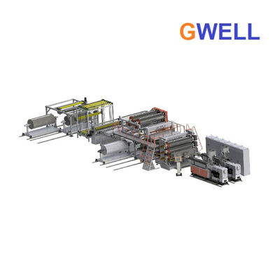 TPU Sheet Extrusion Line Mesin Produksi Film Hot-melt TPU Menggunakan Single Screw Extruder Untuk Pakaian Sepatu Kaca